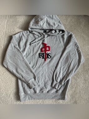 Vintage 90s Y2K Red Dragon Skate RDS Hoodie Sweatshirt Embroidered Streetwear